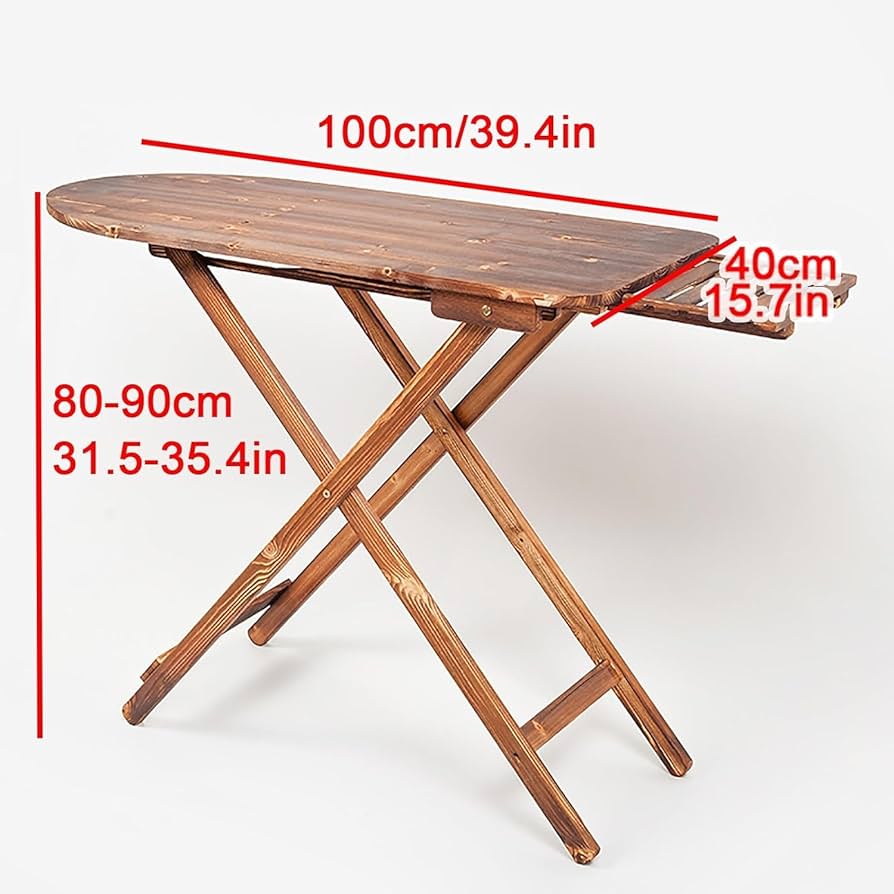 Amazon.com: RNQZ Solid Wood Ironing Board Adjustable Height